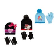 Wholesale - GIRLS ASST LICENSE HAT & GLOVE SET C/P 96, UPC: 794434382275